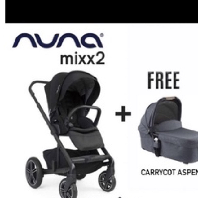 Nuna mixx 2 in 1 (warna granit)