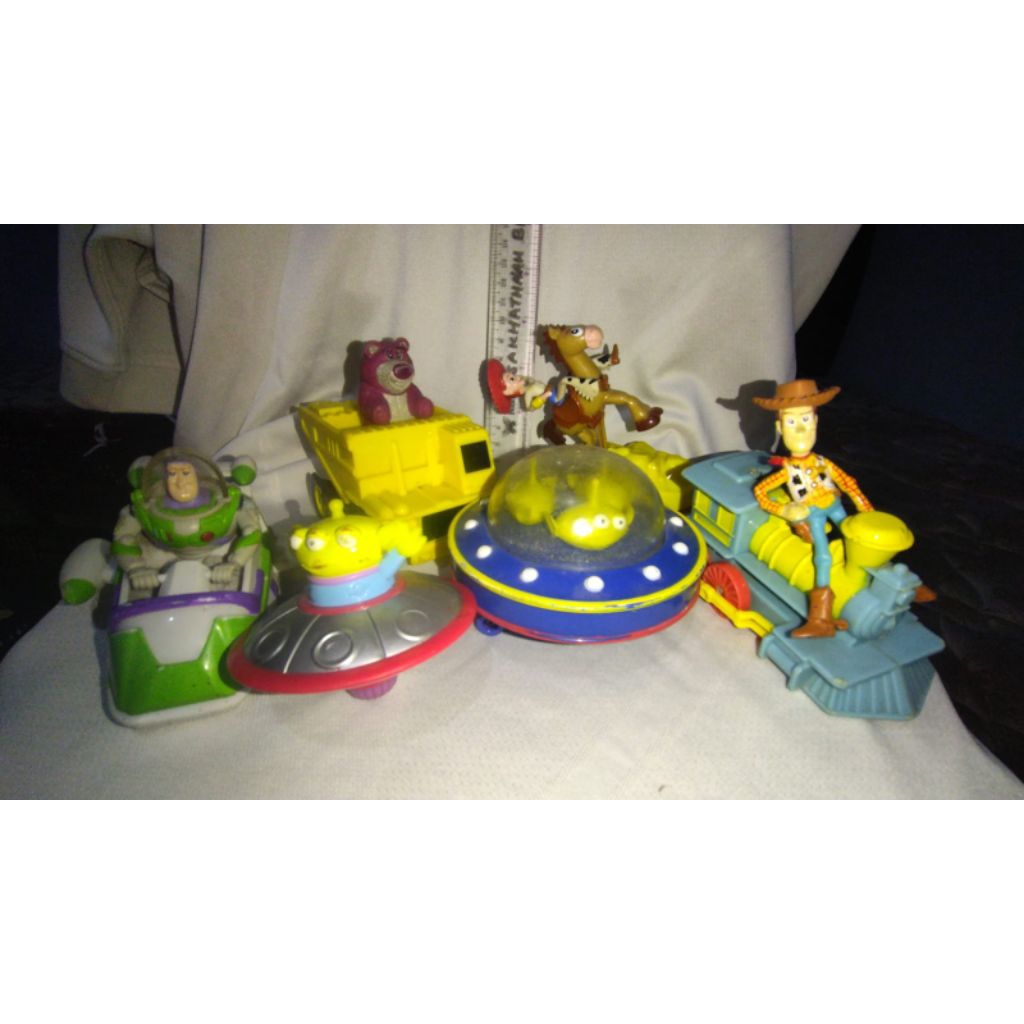 Toy Story collab Shell not Happy Meal set Woody Buzz Lotso Jessie Alien Little Green Men.