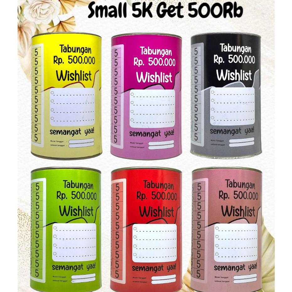 Celengan Target 5k Target 500Rb Celengan Viral Tabungan Buka Tutup Celengan Atm Tabungan Target Mura