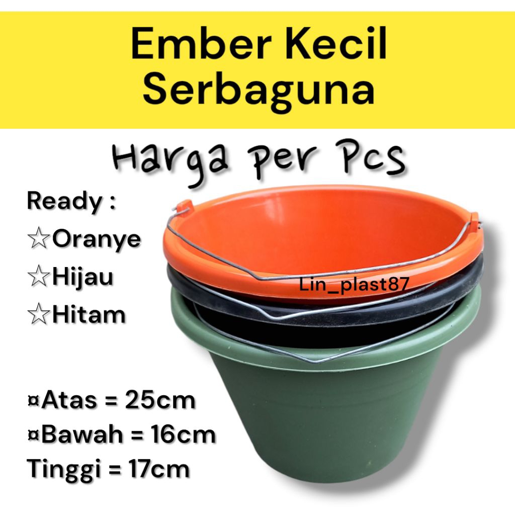 Ember  plastik kecil serbaguna | ember cor semen pasir | ember cuci timba