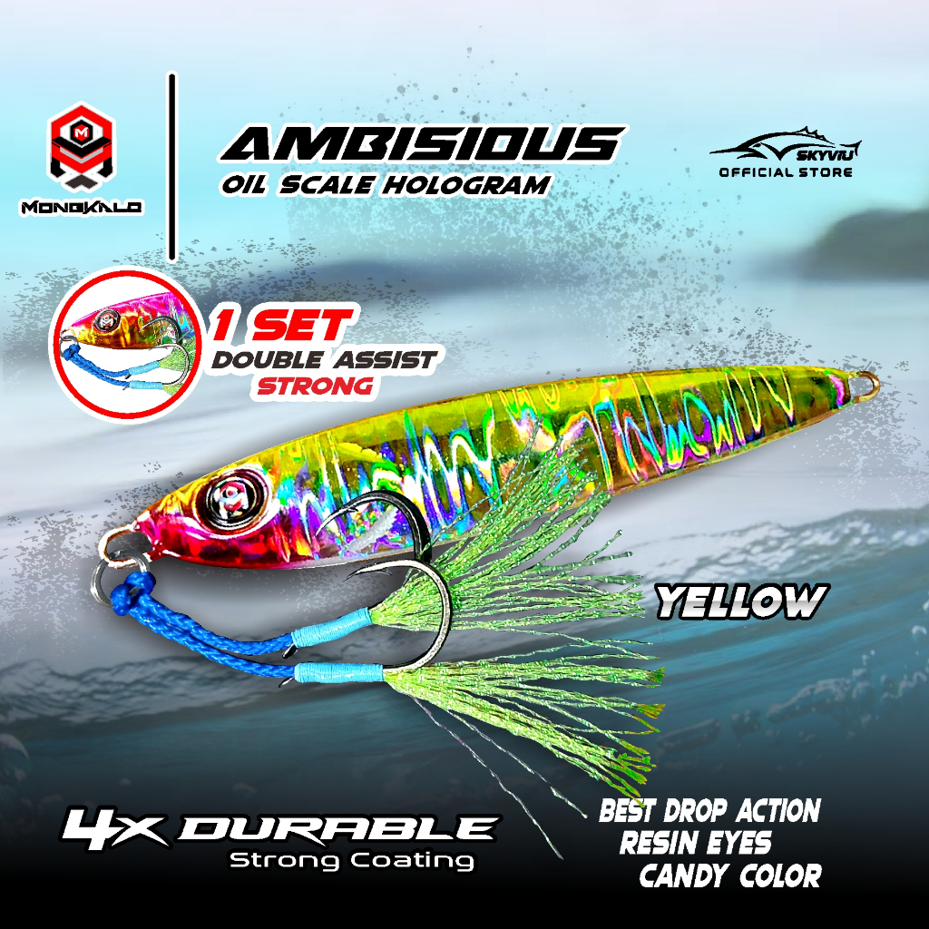 Mongkalo Ambisious Minyak noGID noMotif Candy 40 Kuning