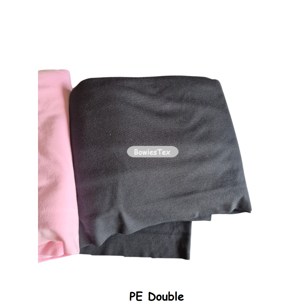 Kain PE Double Bahan Polyster Double 40s Polyester Bahan Kaos PE Double Kilo