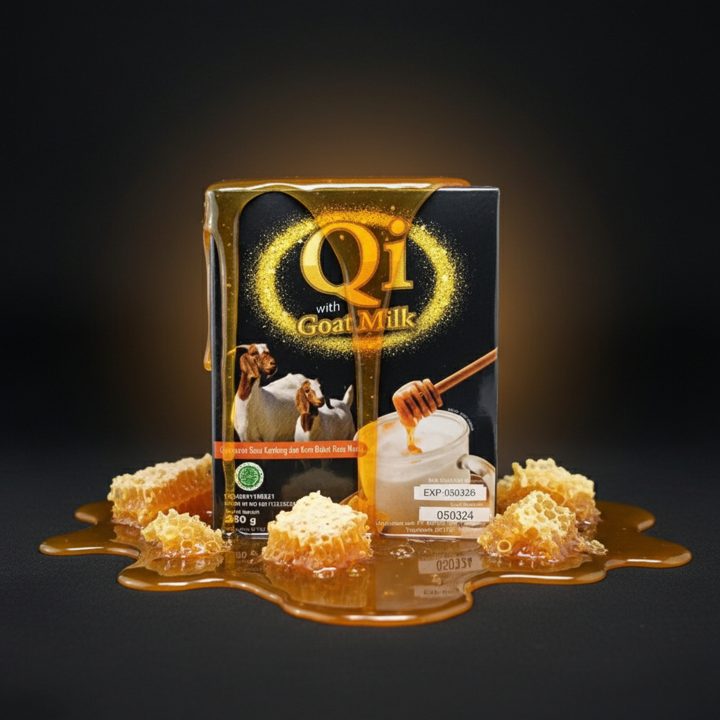 (SACHET) Qi Goat Milk Susu Kambing Etawa 250gr - Bantu Nafsu Makan dan Daya Tahan Tubuh