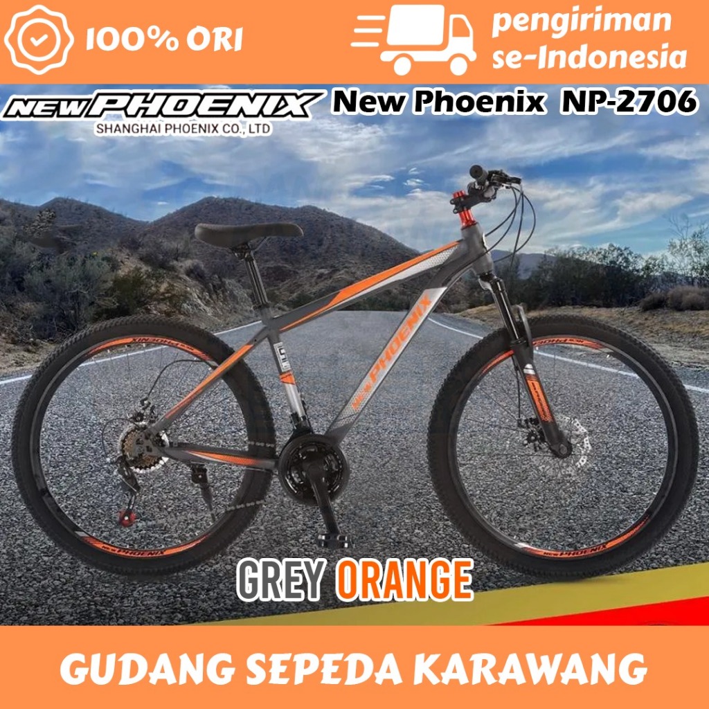 SEPEDA GUNUNG MTB 20" 24" 26" dan 27.5" NEW PHOENIX MTB NP 2706