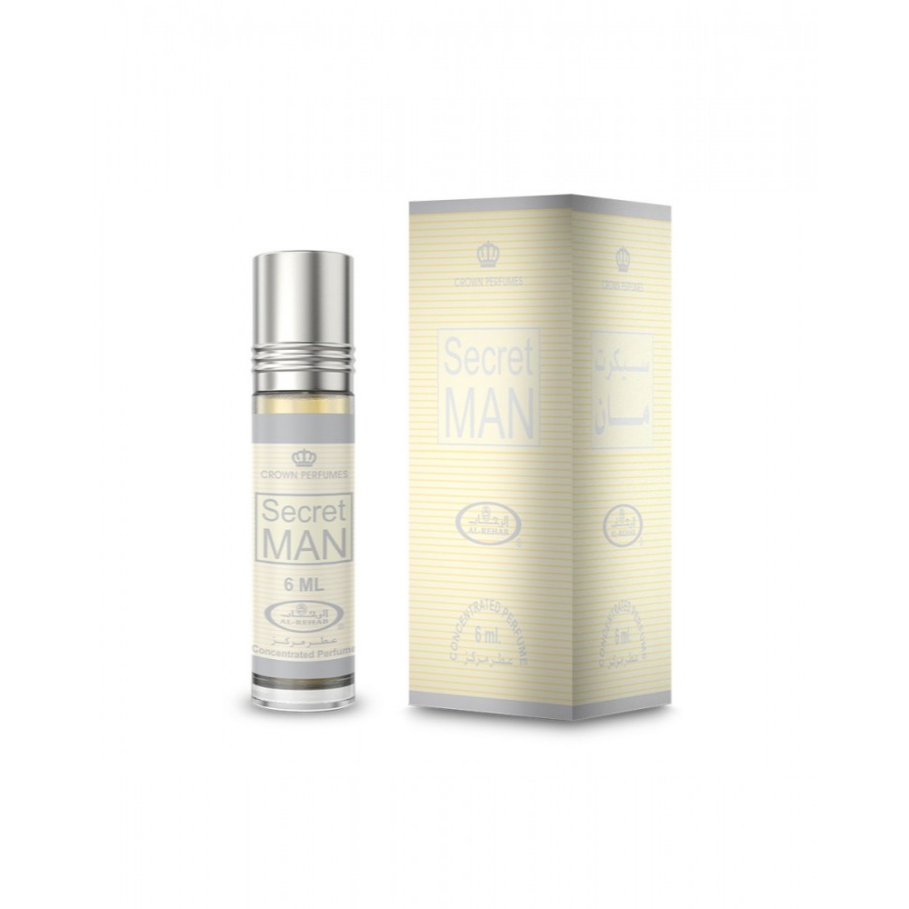 [SECRET MAN] Perfume Al Rehab Secret Man Concentrated Oil Roll On 6ML Original Saudi | Non Alkohol