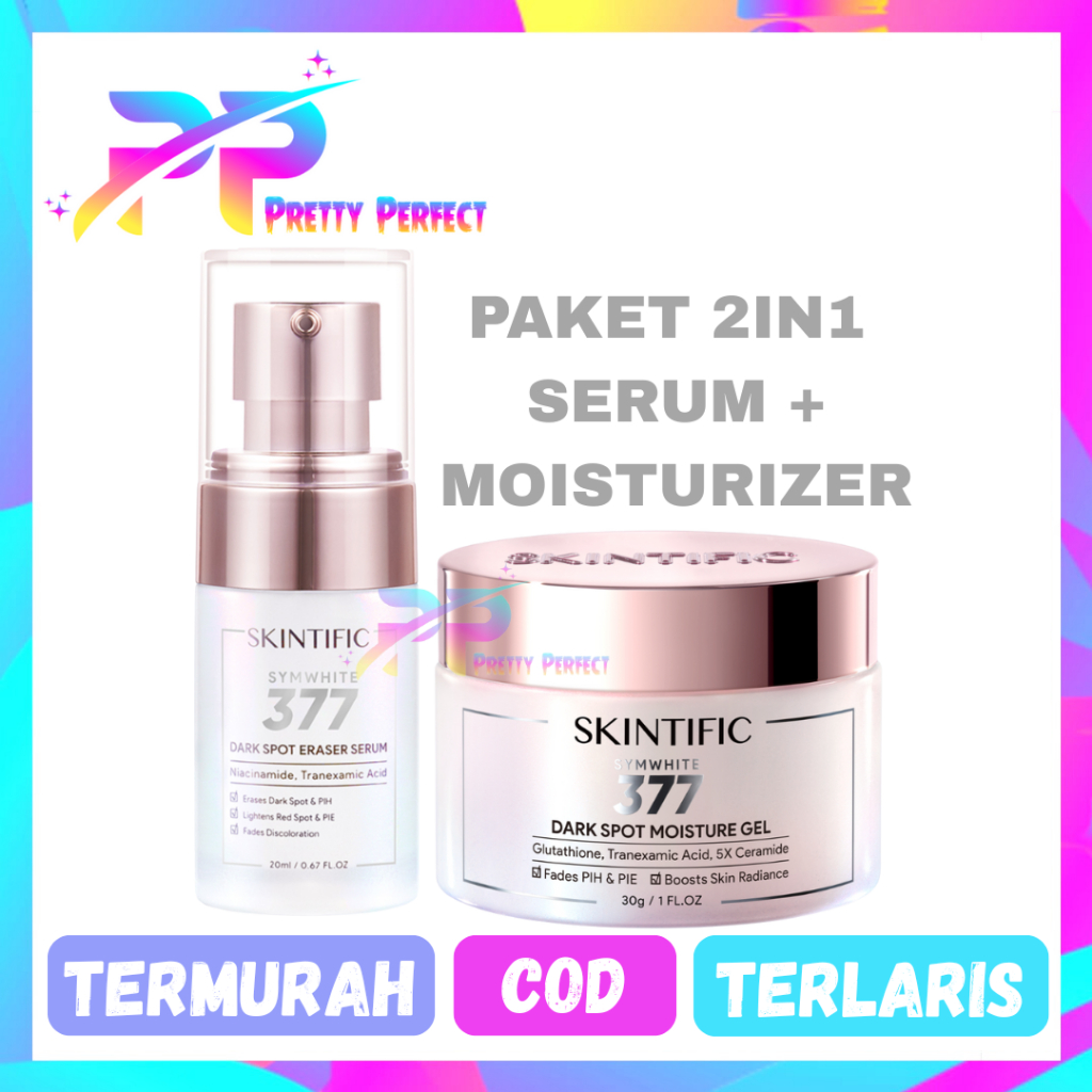 Skintific Symwhite 377 Dark Spot Paket 2in1 Serum + Moisturizer