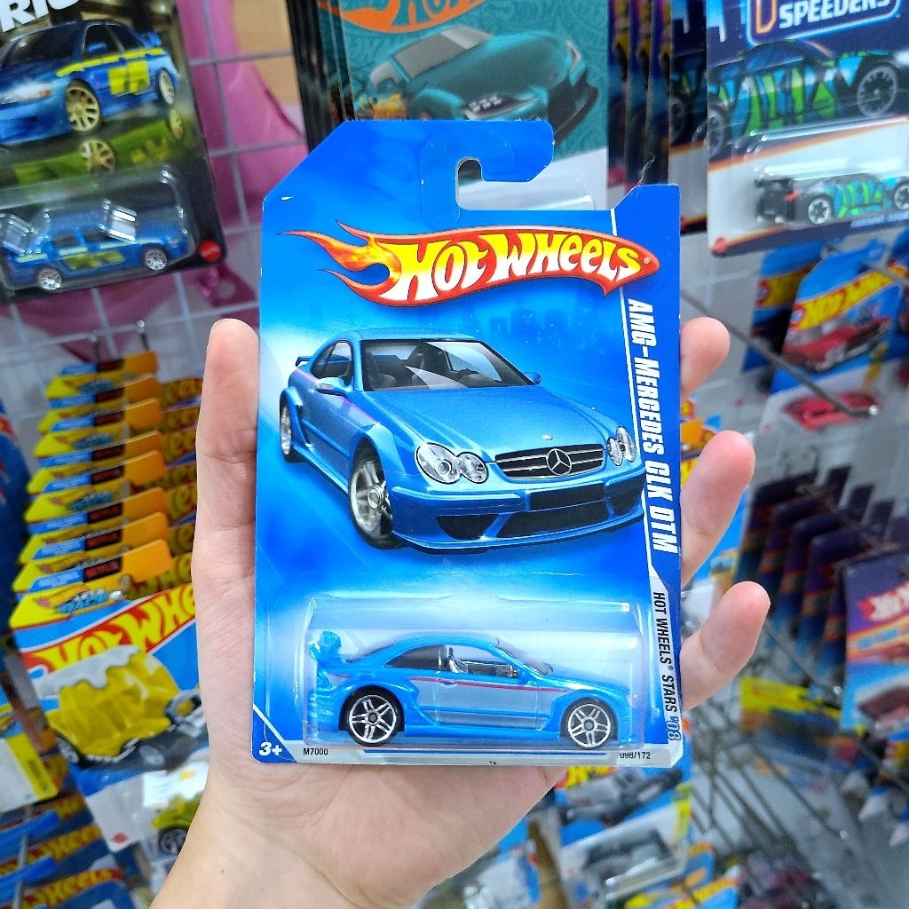 Hot Wheels - AMG Mercedes CLK DTM Biru - Hotwheels Original Mattel