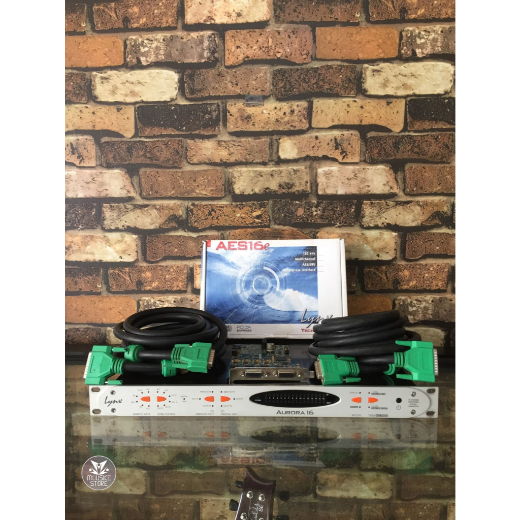 LYNX AURORA 16 CONVERTER + LYNX AES16E PCie CARD + AES 1605 KABEL