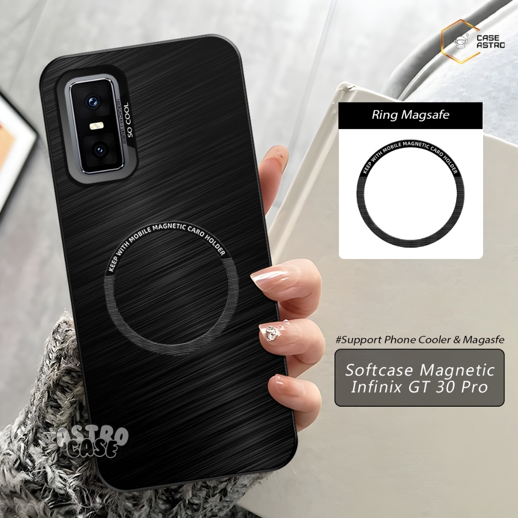 Case Magnet Infinix GT 30 Pro Ready All Type HP (Chat Admin) Case Support Magsafe / Phone Cooler Mag