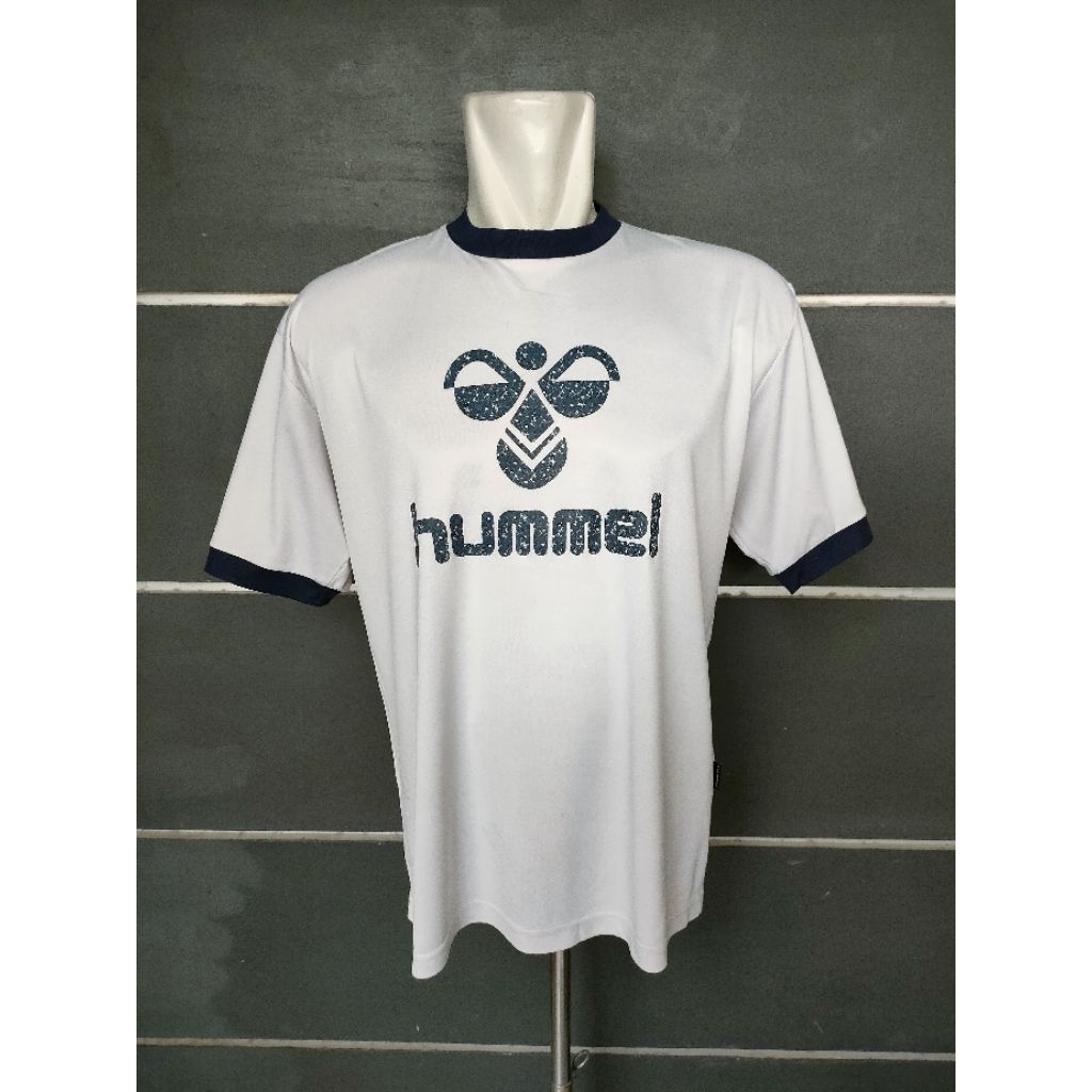 T-shirt Kaos olahraga Hummel putih XL