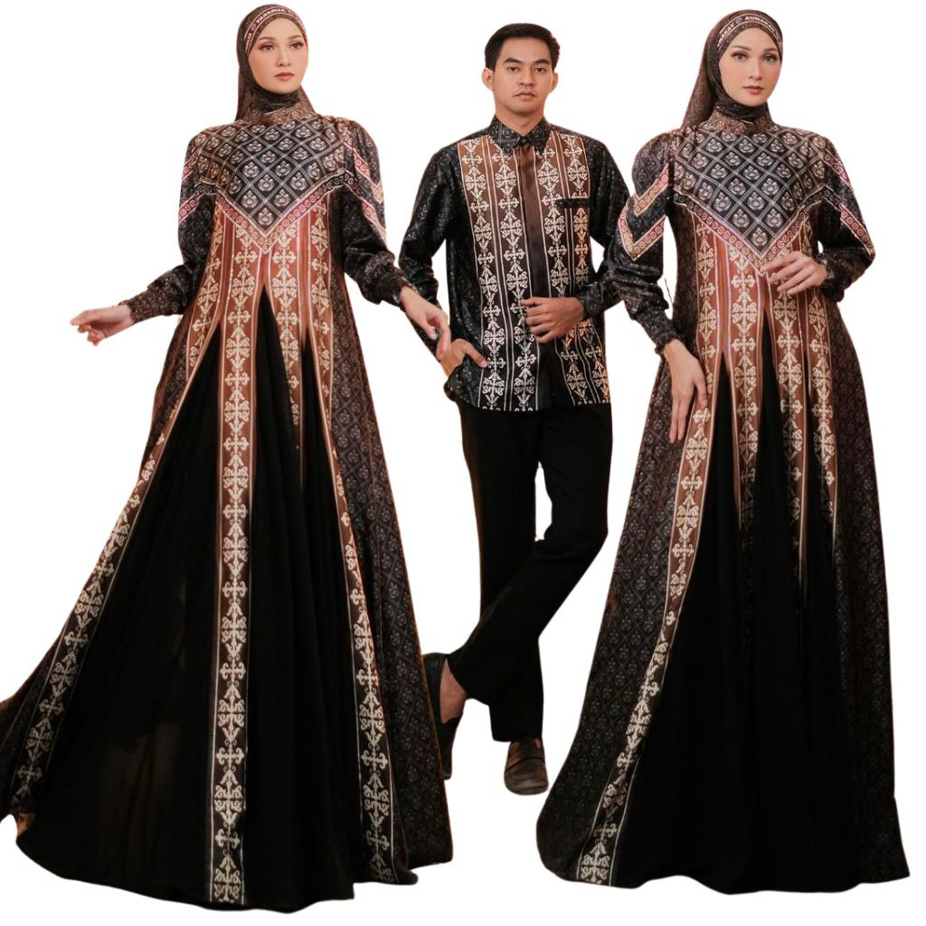 AURAKAY GAMIS DRESS AISYAH 7234 SET HIJAB ORI BY AURAKAY