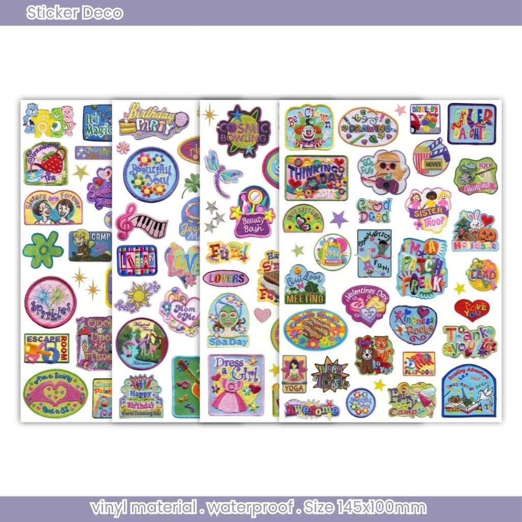 Sticker Sheet Deco | Kidcore Patch 2000s