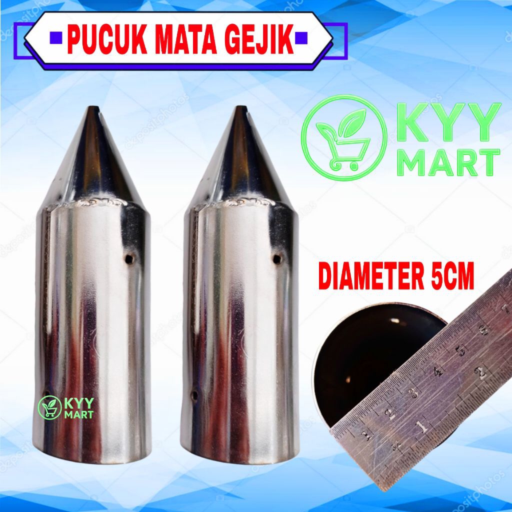 PUCUK MATA GEJIK - MATA GEJIK SETENLIS - PUCUK GEJIK - ALAT BUAT TANAM BENIH - ALAT LUBANG TANAH TAN