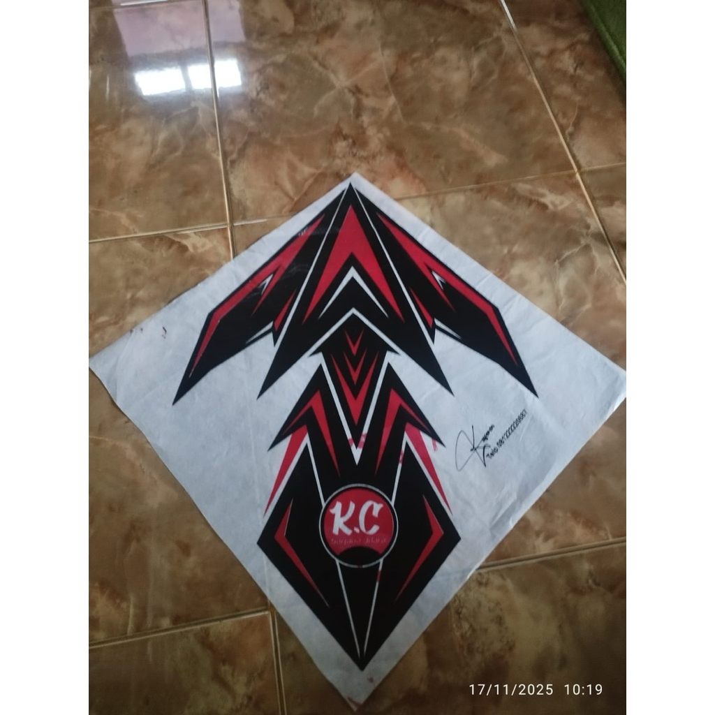 Kertas layangan 2 warna (kertas saja)