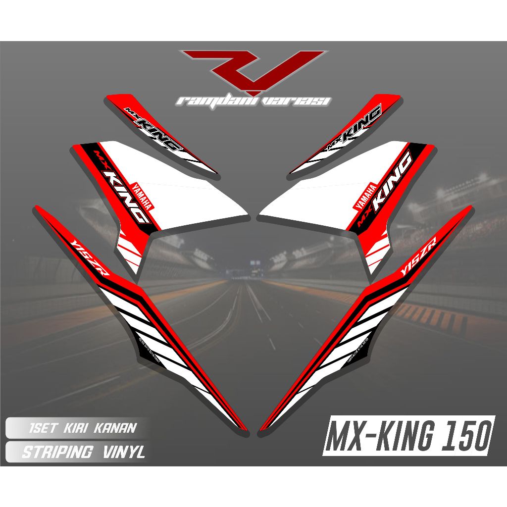 STRIPING STIKER MX KING/STIKER VARIASI MX KING 150/STRIPING MOTOR MX KING 150 MOTIF GP KEREN