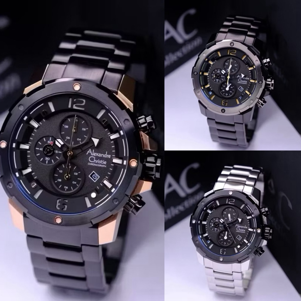 Jam Tangan Pria Alexandre Christie 6410 AC6410 6410MC (ORIGINAL)
