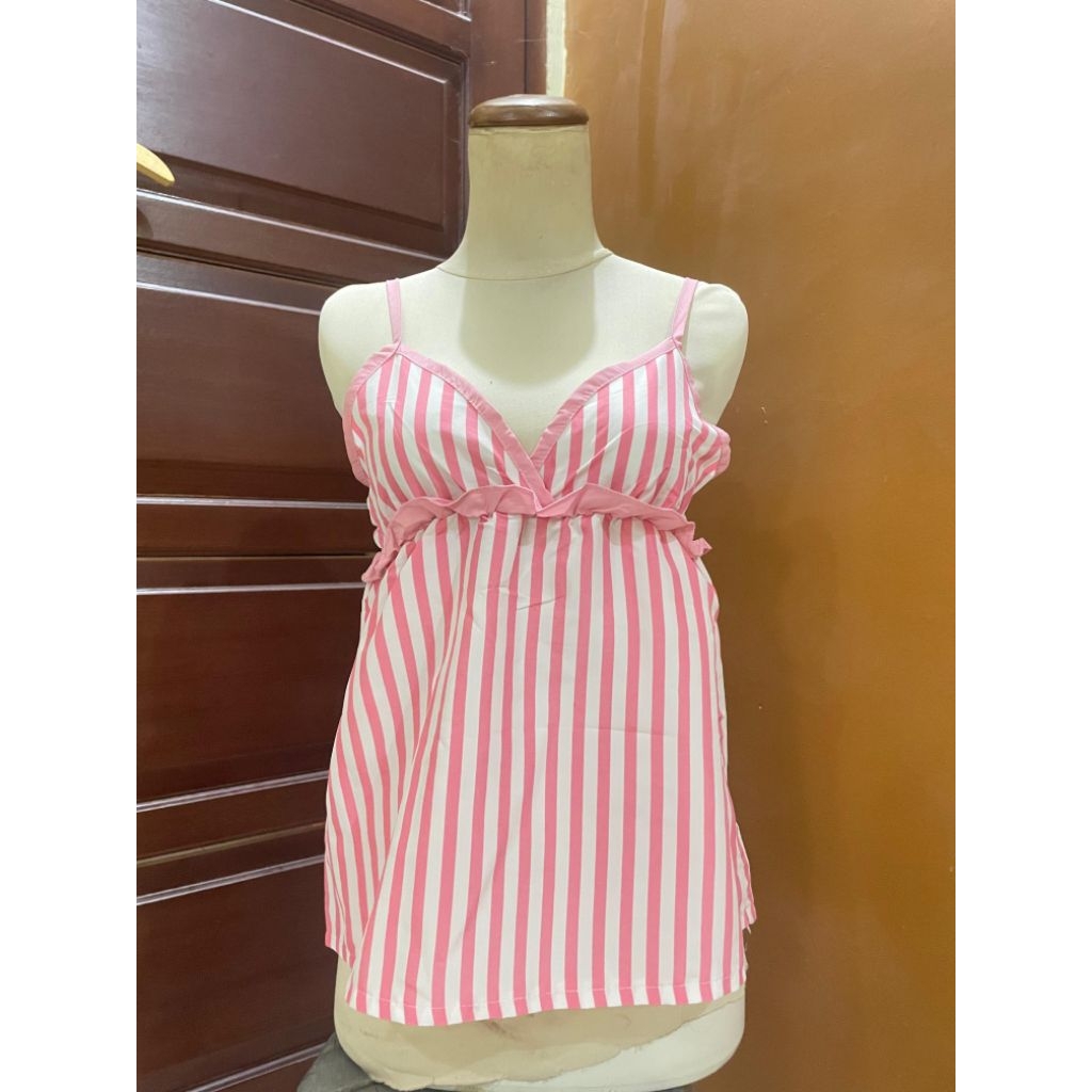 summer beach y2k stripe 2000's vintage camisole/tanktop