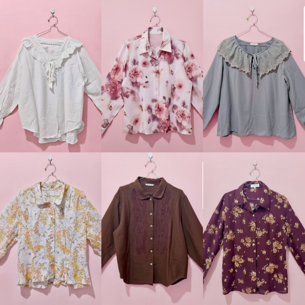 (Serba35) Kemeja/Atasan/Blouse Vintage Wanita
