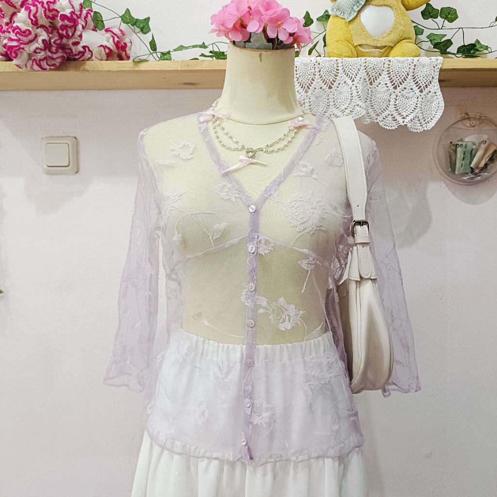 Atasan Tile 22 OCTOBRE | Coquette Kawaii | Harajuku Fairy Kei