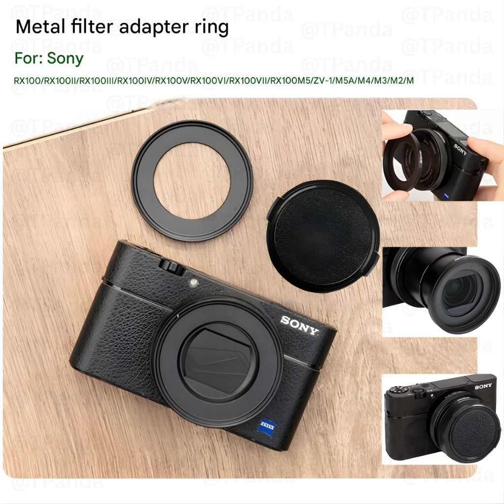 ADAPTER RING Filter 52mm Untuk Kamera SONY ZV1 RX100 RX100II RX100III RX100IV RX100V RX100VI RX100VI