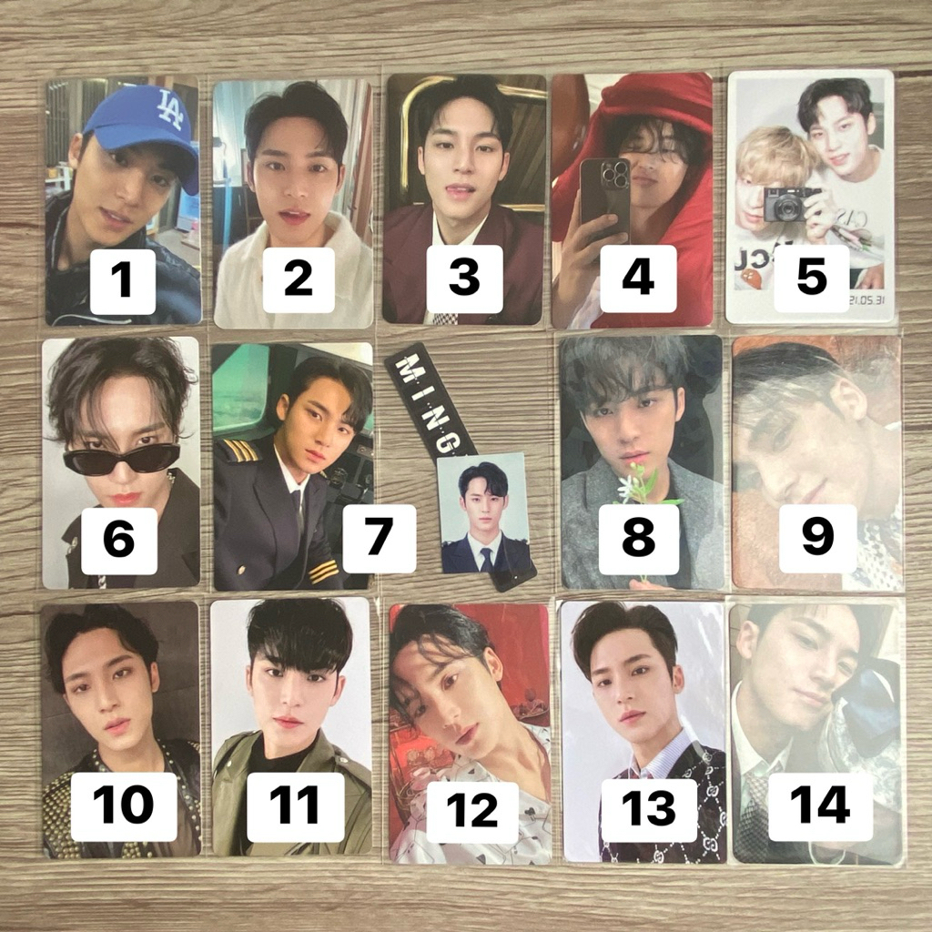 [REPRICE] SEVENTEEN MINGYU PHOTOCARD OFFICIAL svt pc scoups choi seungcheol kkuma cimumu cheol its t