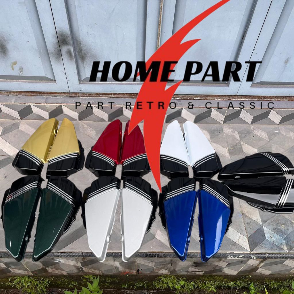 COVER TUTUP AKI COVER AKI BOK AKI RX KING WARNA LIST CHROME