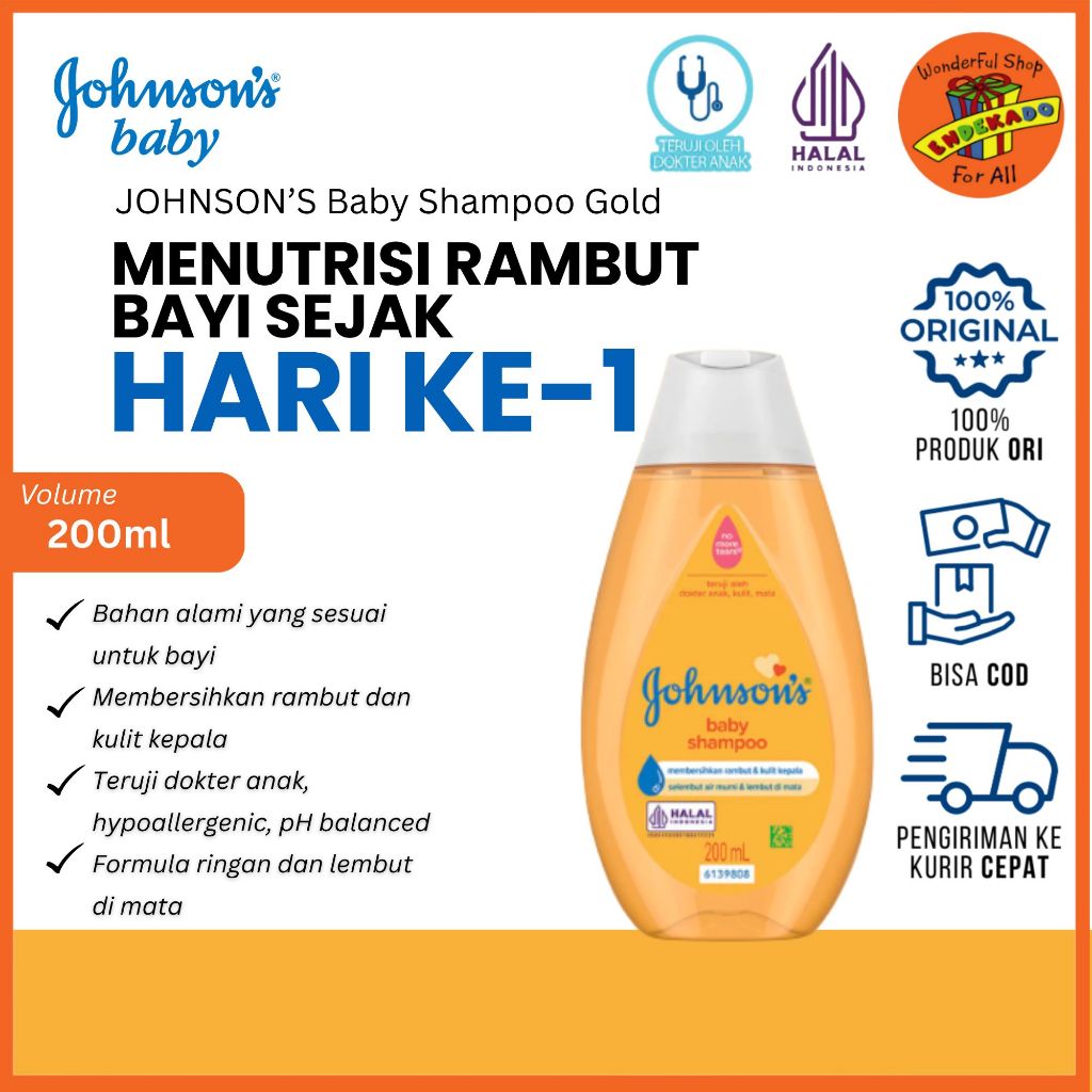 JOHNSON'S BABY SHAMPOO 200ml - Sampo Bayi