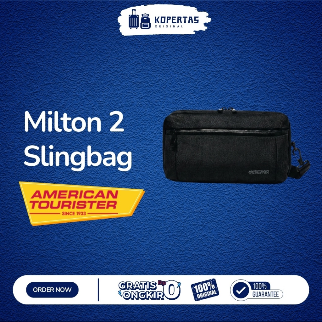 AMERICAN TOURISTER MILTON 2 Sling Bag Black