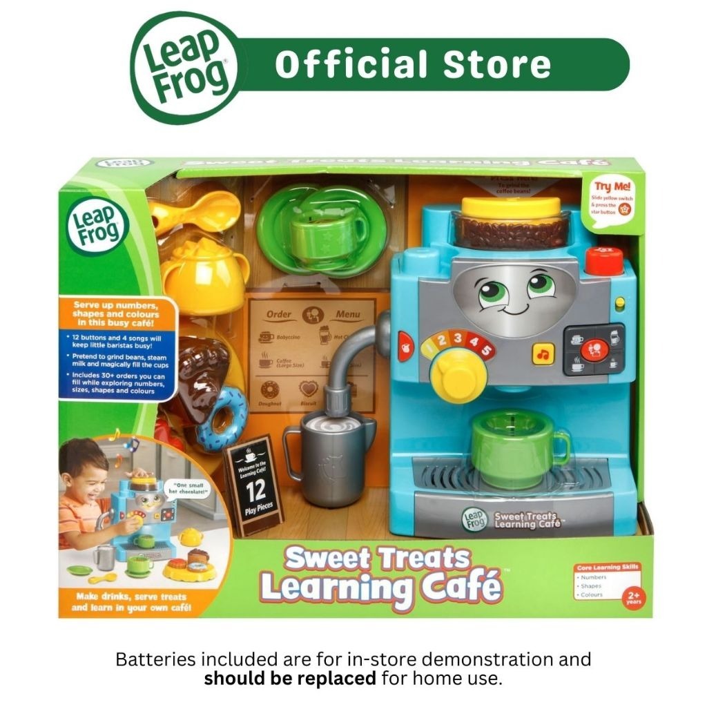 Promo!!! Leapfrog Sweet Treats Learning Cafe Blue Role Playing Toy Set