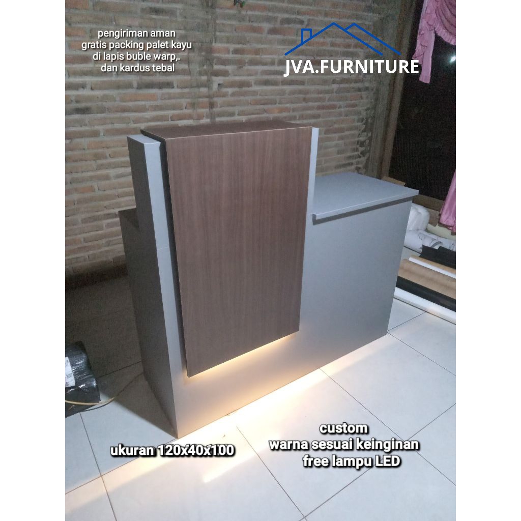 MEJA MURAH KUALITAS BAGUS WARNA BISA CUSTOM/REQUEST MEJA KASIR/RESEPSIONIS/RUMAH/KANTOR/PELAYANAN/TO