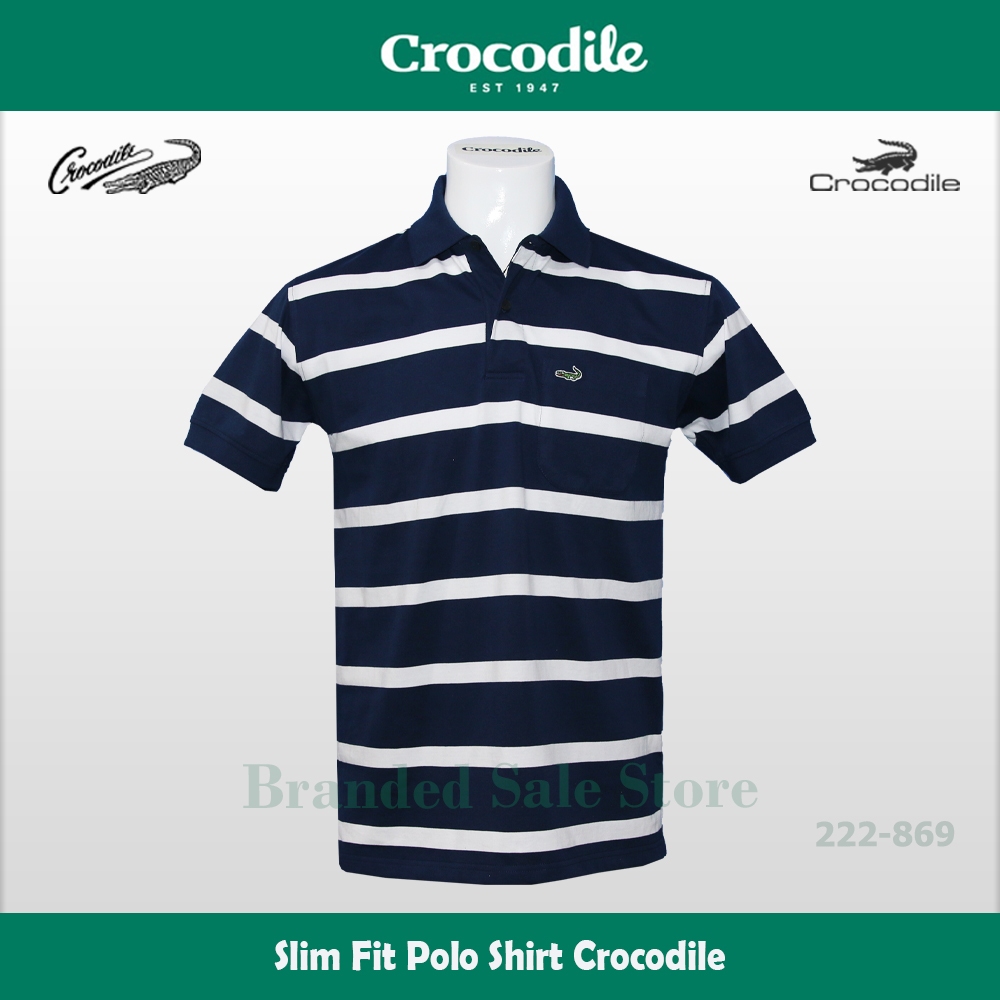 Baju Kaos  Kerah Pria - Slim Fit Men Polo Shirt Original CROCODILE 222-869-02