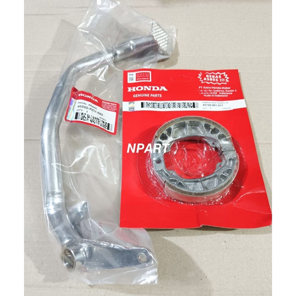 INJAKAN PEDAL REM+KAMPAS REM BELAKANG SUPRA X SUPRA LAMA SUPRA FIT LAMA (PEDAL REM+KAMPAS REM KEV-00