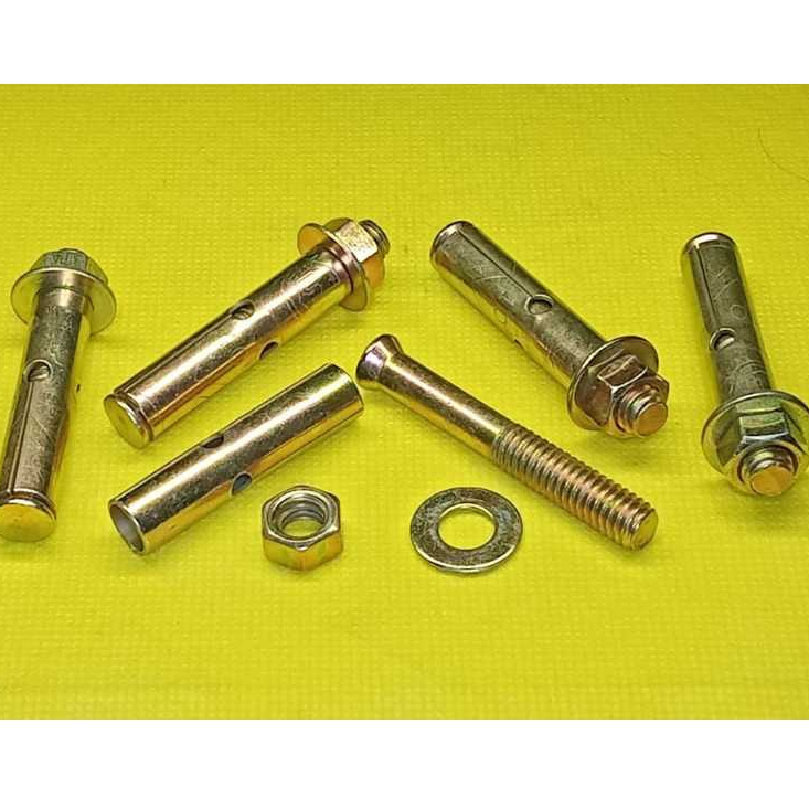 dinabolt 10x50, isi 20 50 & 100, dynabolt, expansion bold, anchor bolt, dinabol, kualitas super, bau