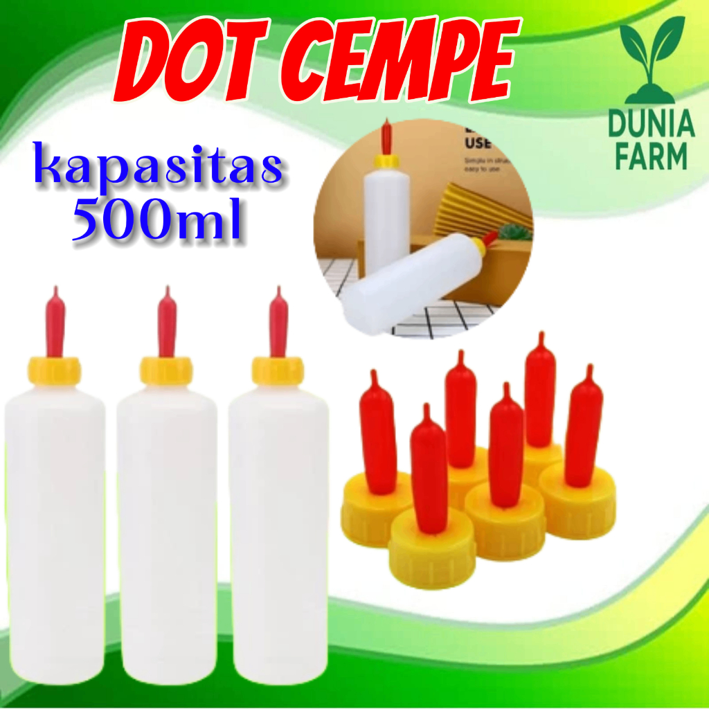DOT BOTOL 500ML CEMPE DOT ANAK KAMBING / Dot Kambing Cempe (DUNIAFARM)