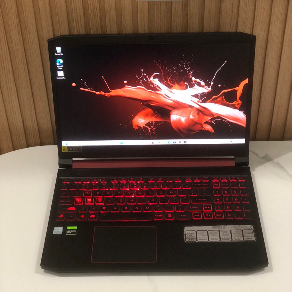 Acer nitro 5 AN515-54 Core i5 gen 9 (8 CPUs) 2.4GHz Dual VGA intel & GTX 1050 (3GB GDDR5) Ram 8gb SS
