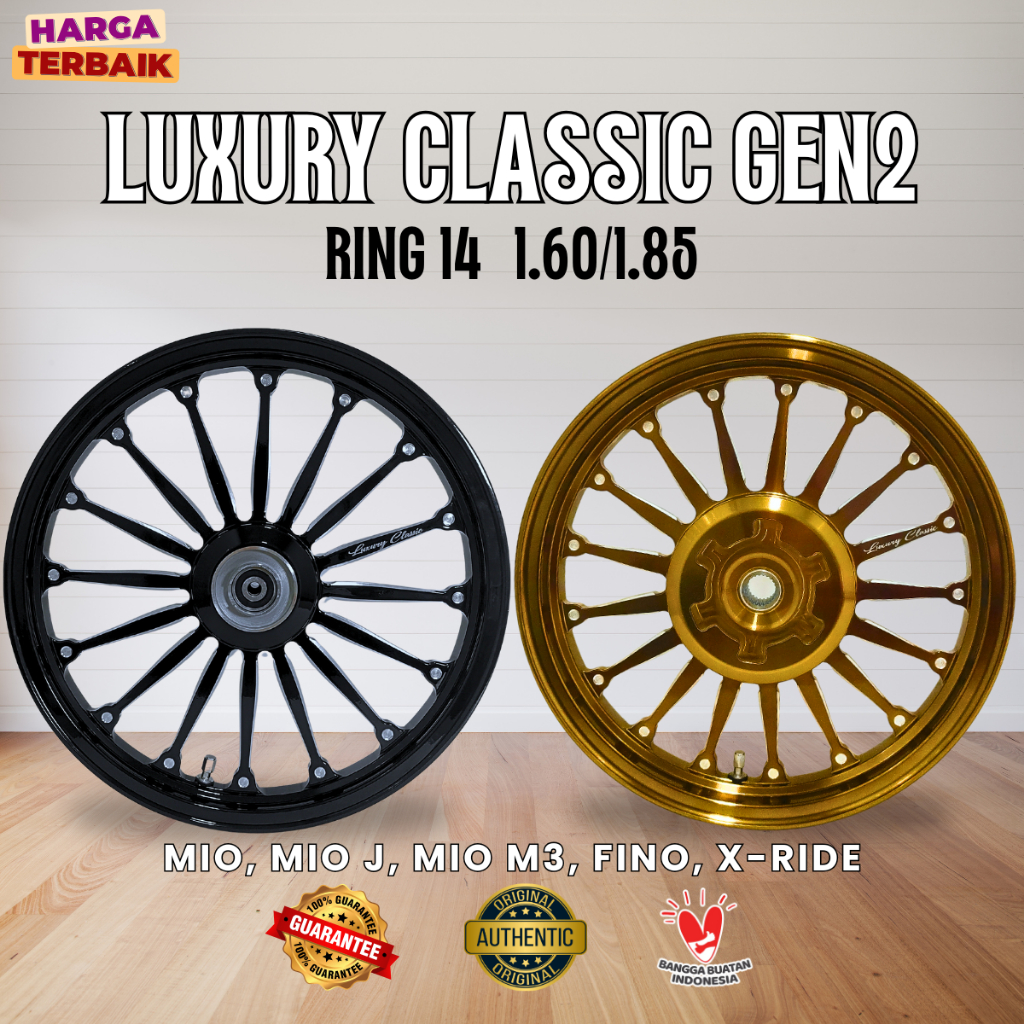 VELG RACING POWER LUXURY CLASSIC GEN 2 MIO FINO XRIDE RING 14