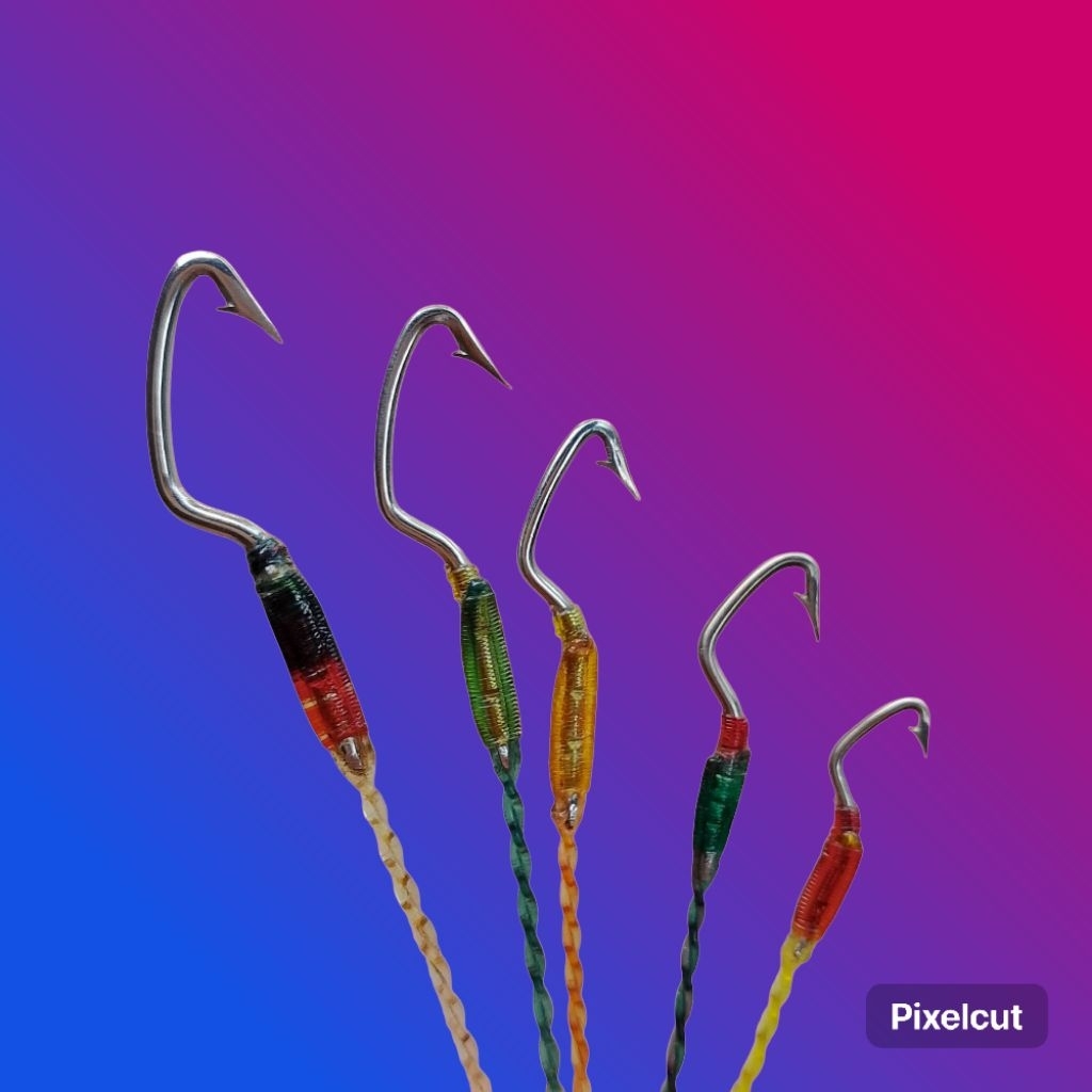 Kail pancing belut Model Kurawa Senar 3Lapis Siap pakai