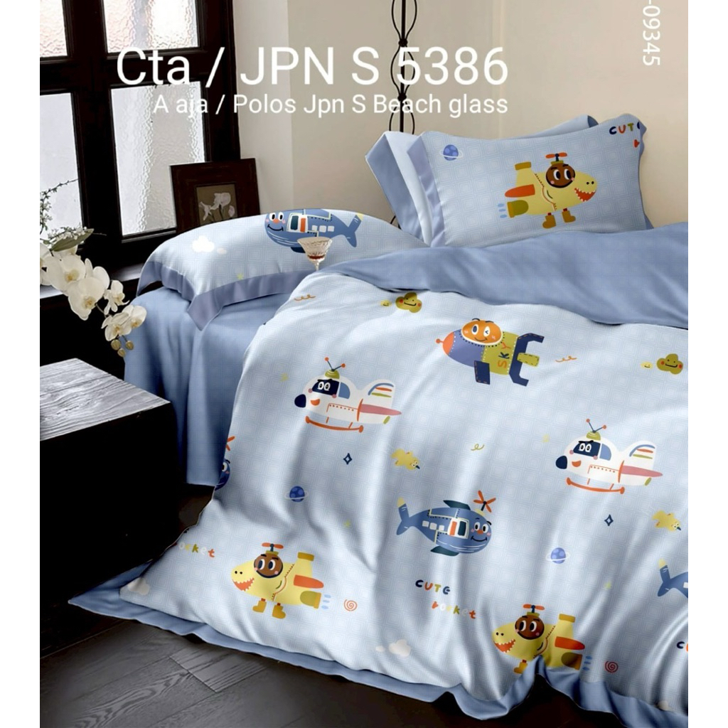Bed Cover Set Katun Jepang 100% Katun Motif Anak