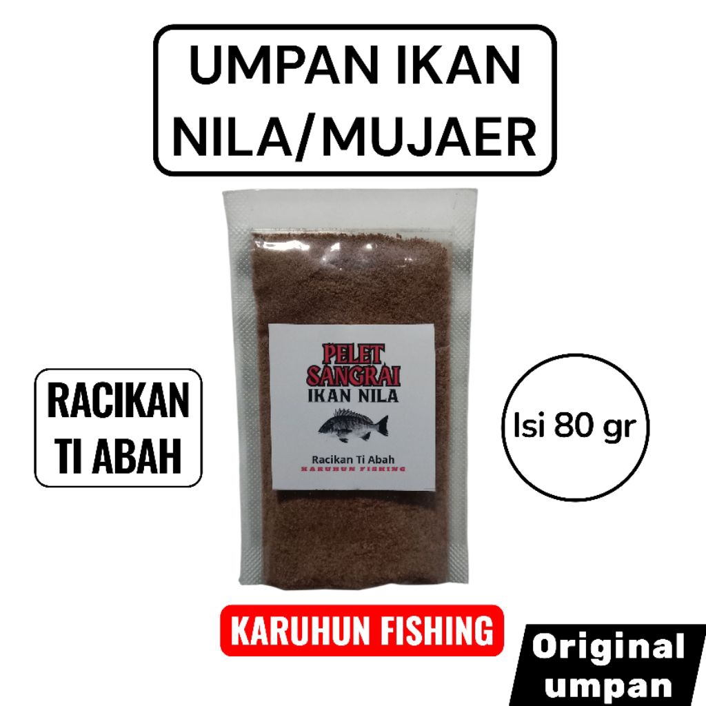 UMPAN IKAN NILA/MUJAER PELET SANGRAI