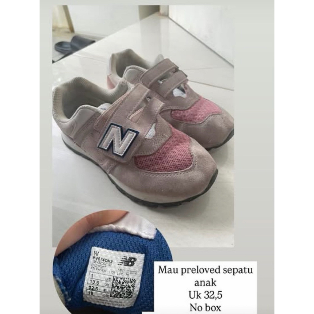 PRELOVED SEPATU ANAK NB