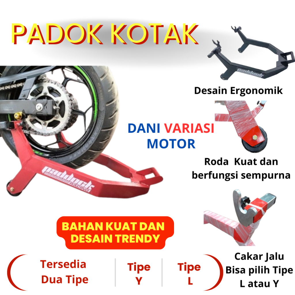 PADDOCK MOTOR KOTAK NINJA 250 FI VIXION R15V3 MEGAPRO TIGER CB150R PADOK MOTOR KAWASAKI MOTOR KING