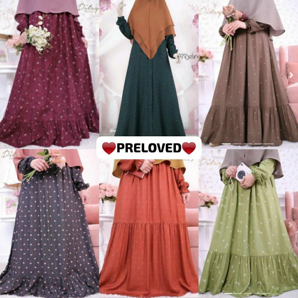 Ditsy Atelier Angelina Preloved & Prewash ~ Ditsy Alaine Peanut S  - AA Serene 3Angel XS ~ Ditsy Sun