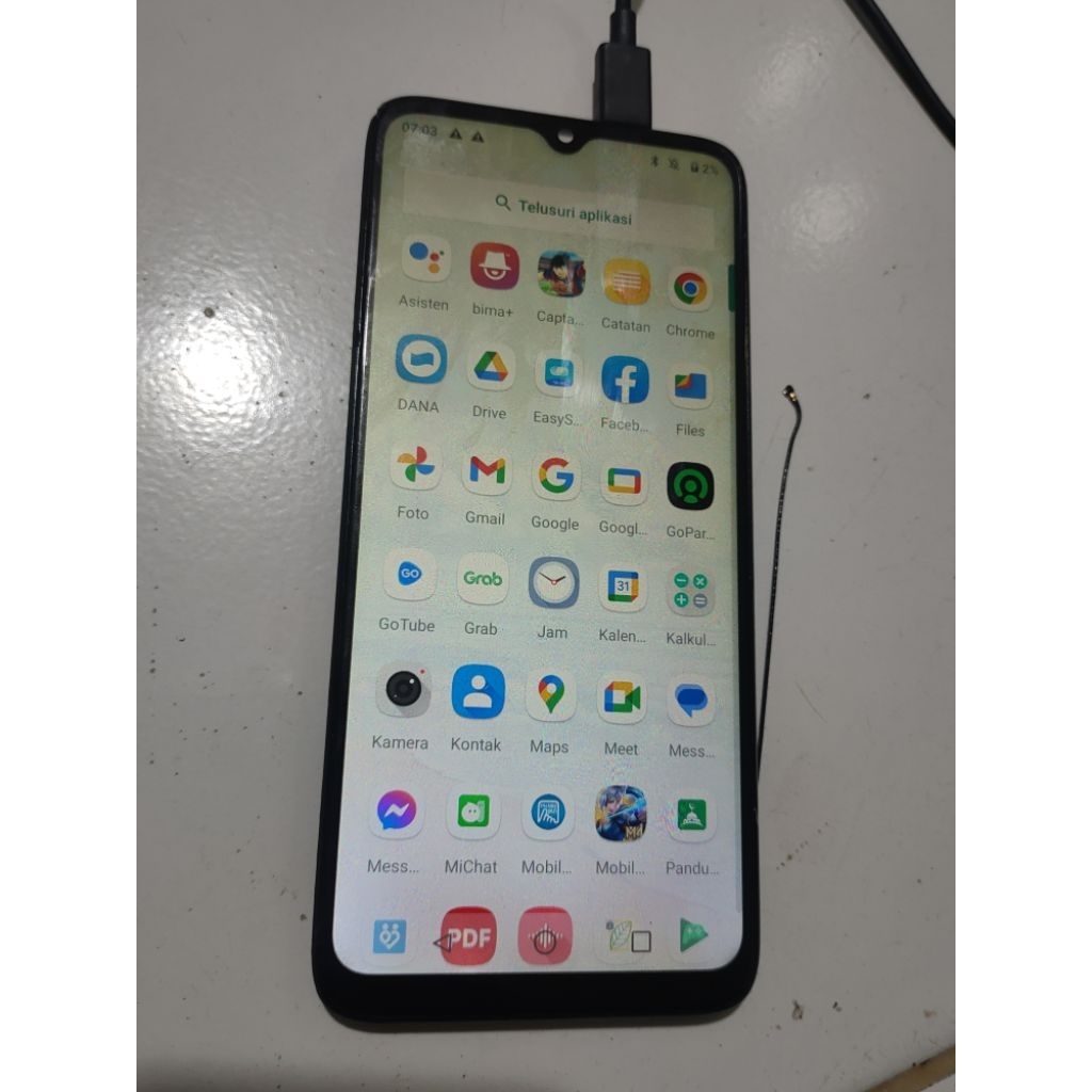 lcd+frame fullset advan g9 pro ori copotan baca diskripsi