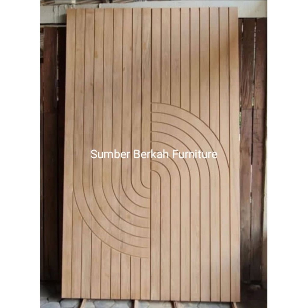 SET KUSEN + DAUN PINTU KUPU TARUNG UKIR BAHAN KAYU JATI. UKURAN MODEL MOTIF WARNA BISA CUSTOM