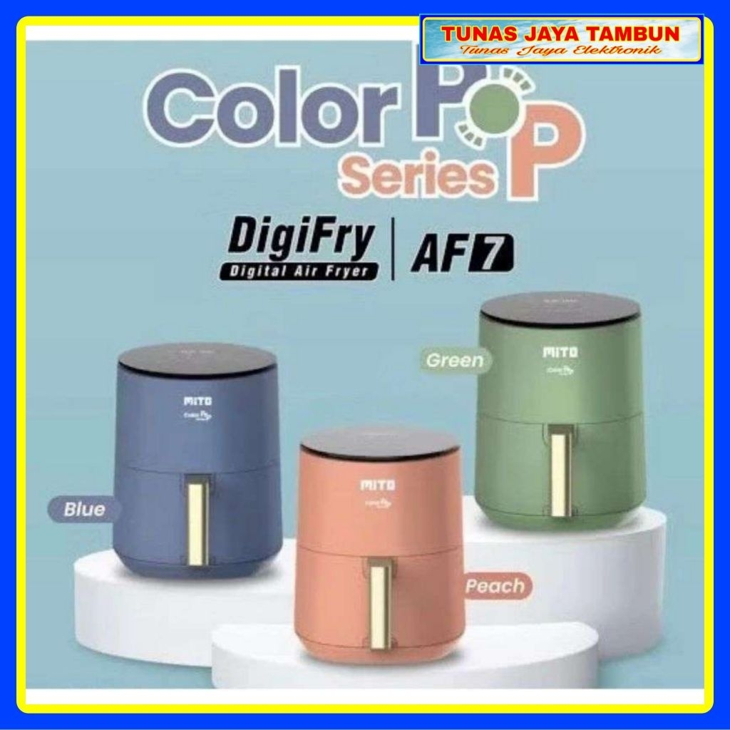 Mito AF7 Air Fryer 3.5L - Penggorengan Udara Digital