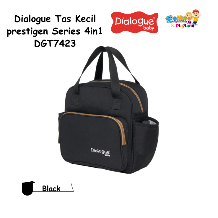 Tas Bayi Kecil Prestige Series 4 in 1 Position Dialogue – DGT7423 (Black)