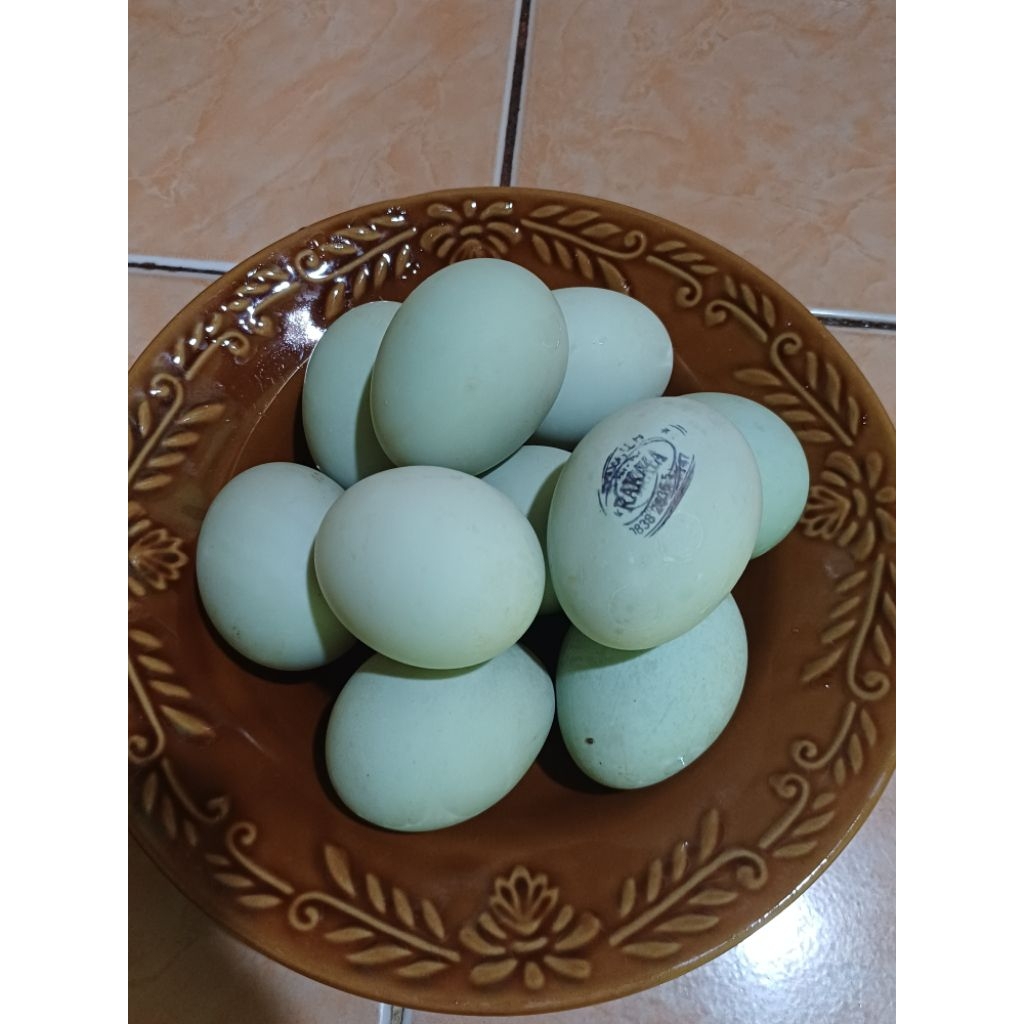 Telur asin masir berminyak, asin sedang 1box isi "10"