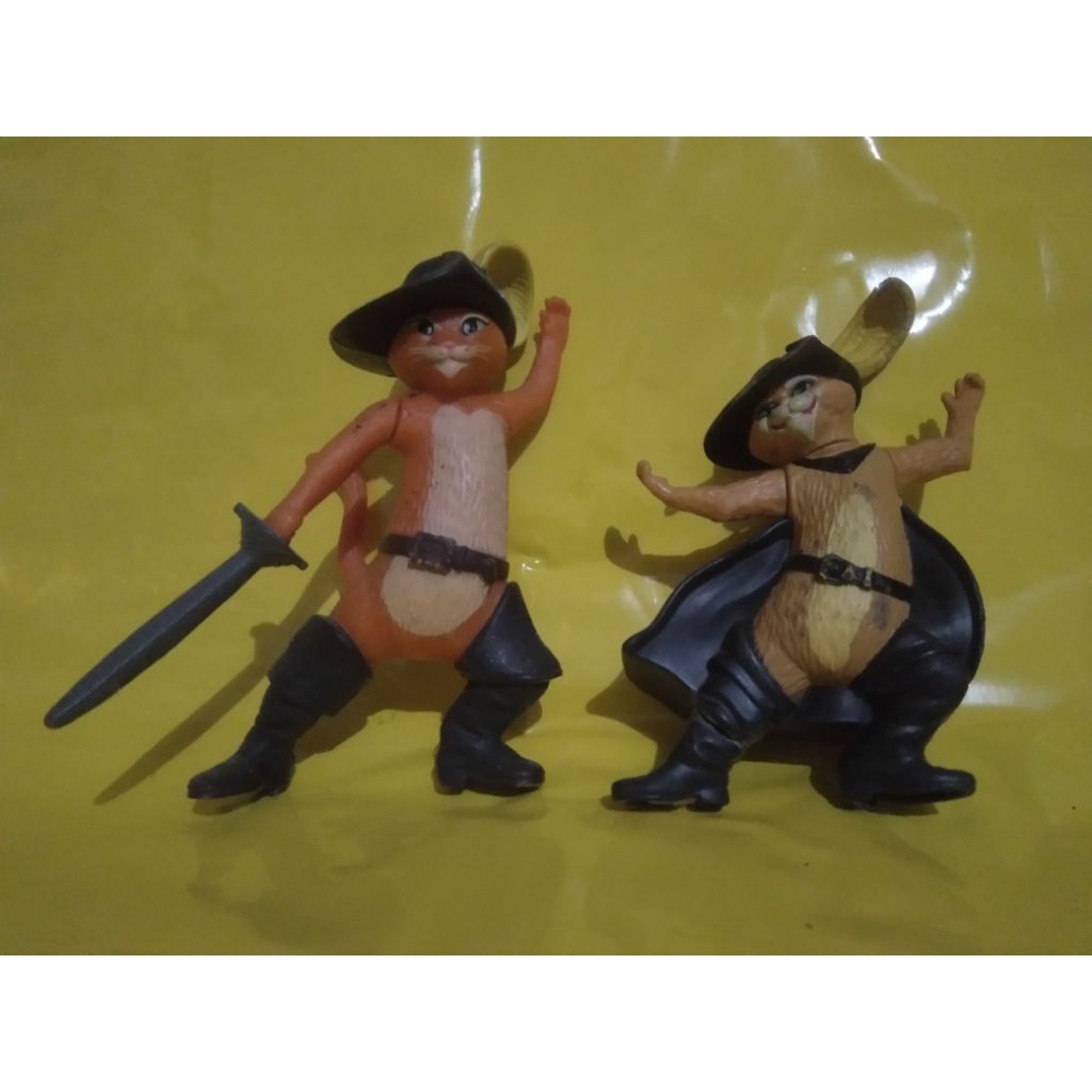 Figure take all MCD 4 pcs pussy boot shrek 2 pcs dan kereta mcd edisi aniversary 2 pcs