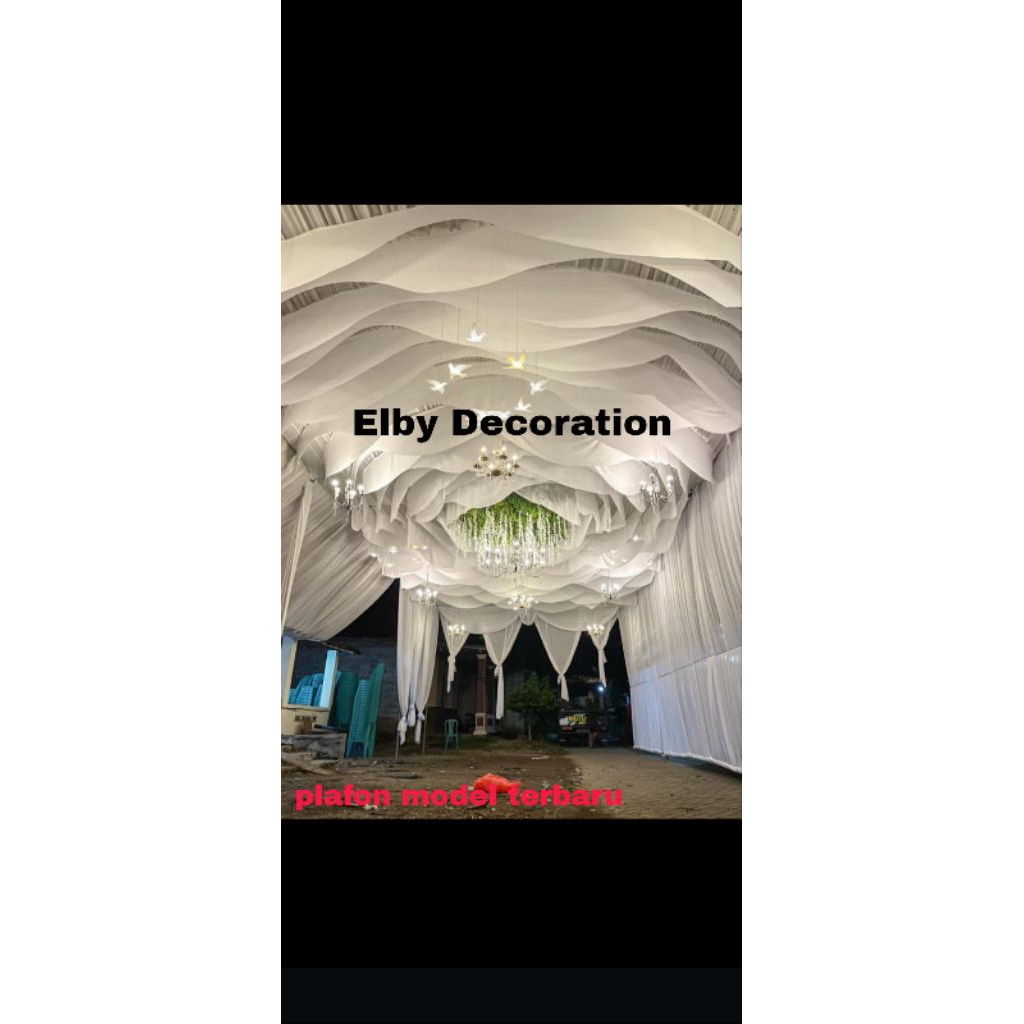 Plafon Arus Gelombang Tenda Terbaru - Plafon Tenda Pernikahan // Plafon Gunungan