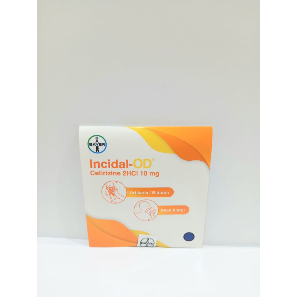 Incidal-OD Tablet (Cetirizine 2HCI 10mg) | Obat Alergi